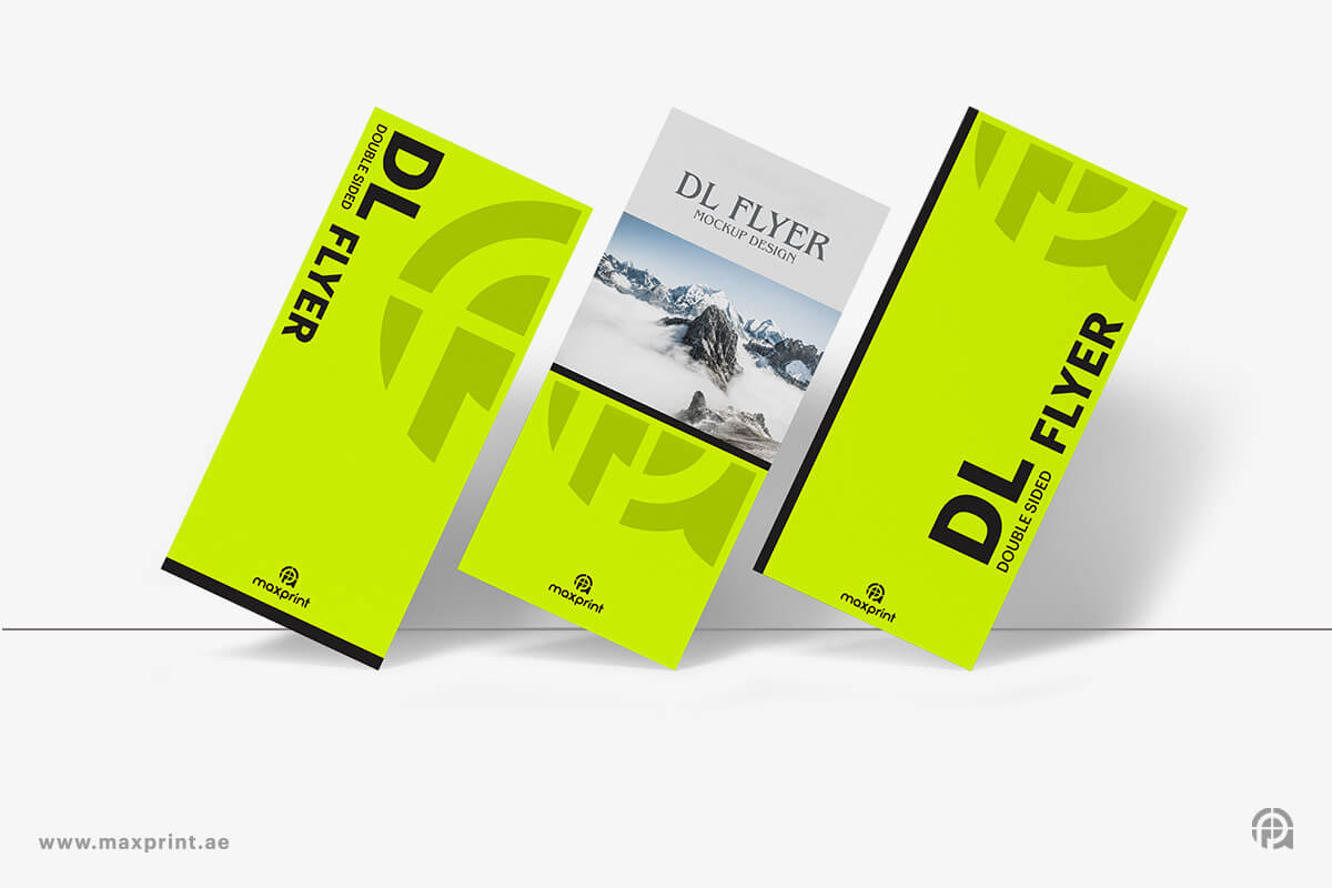 1000 Flyers DL (9.7 × 20 cm), 170 GSM, Glossy Paper