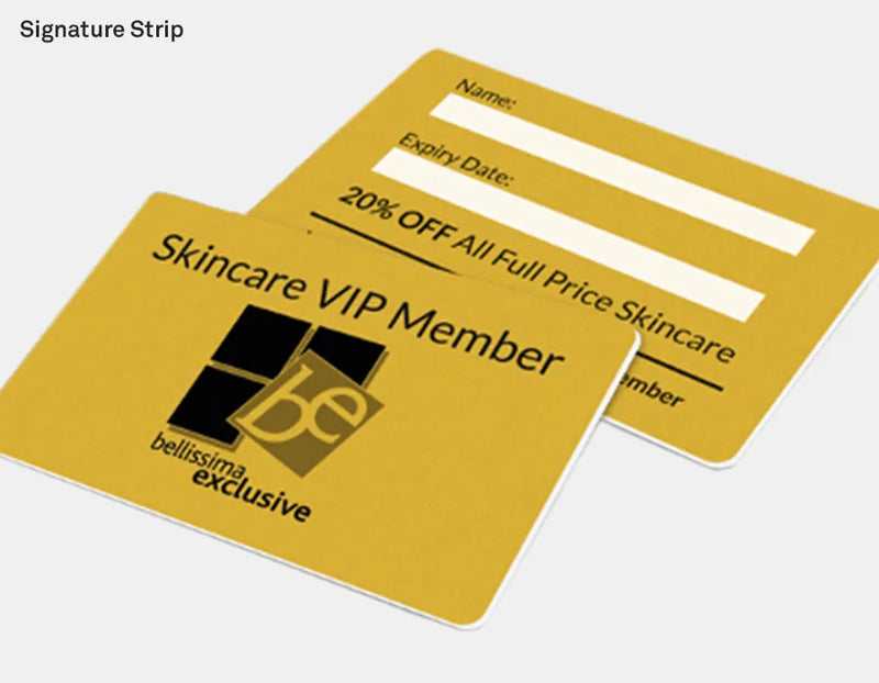 Membership Card with Signature Strip