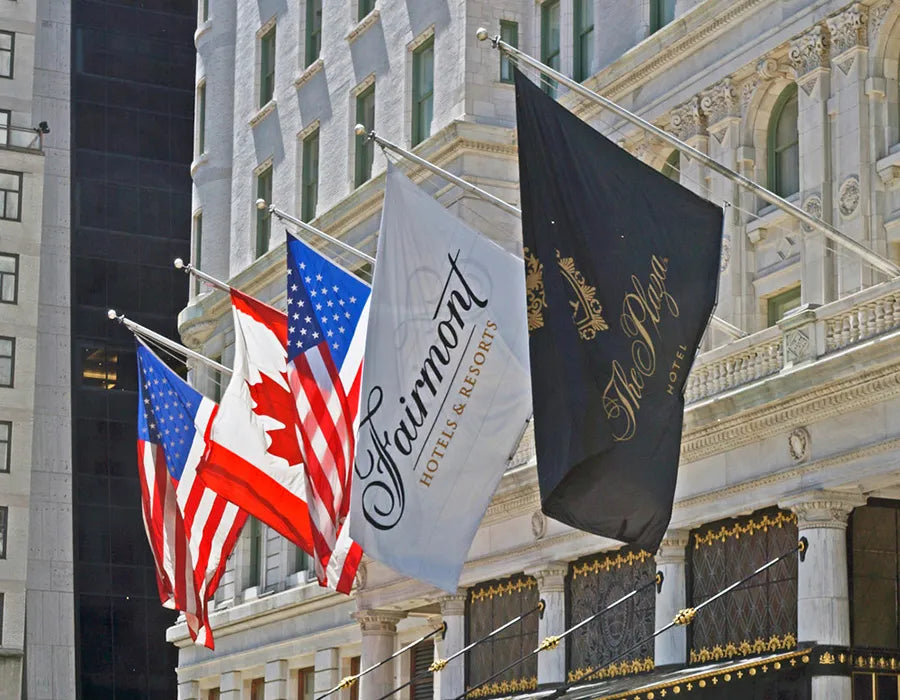 1 Wall Mounted Flag – 150x90 cm Flag with 5m Wall Mounting Pole