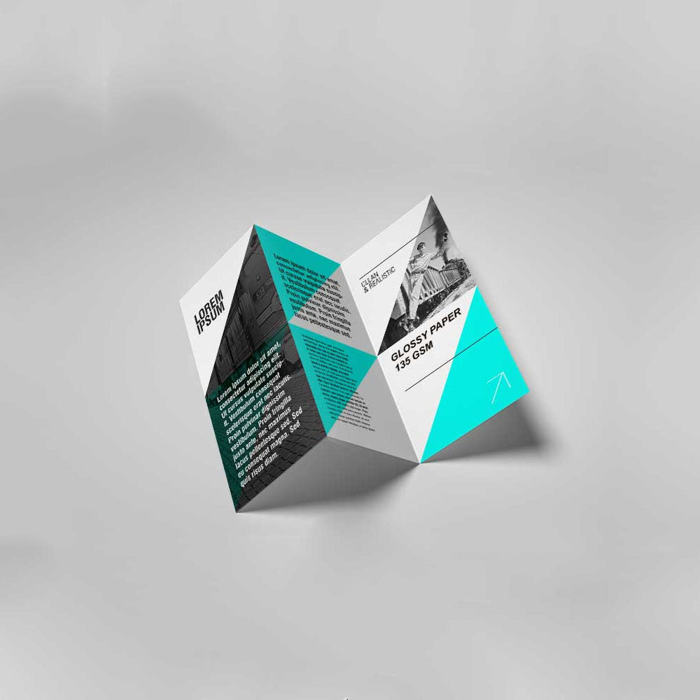 Custom brochure printing in Dubai by MaxPrint — trifold brochures
