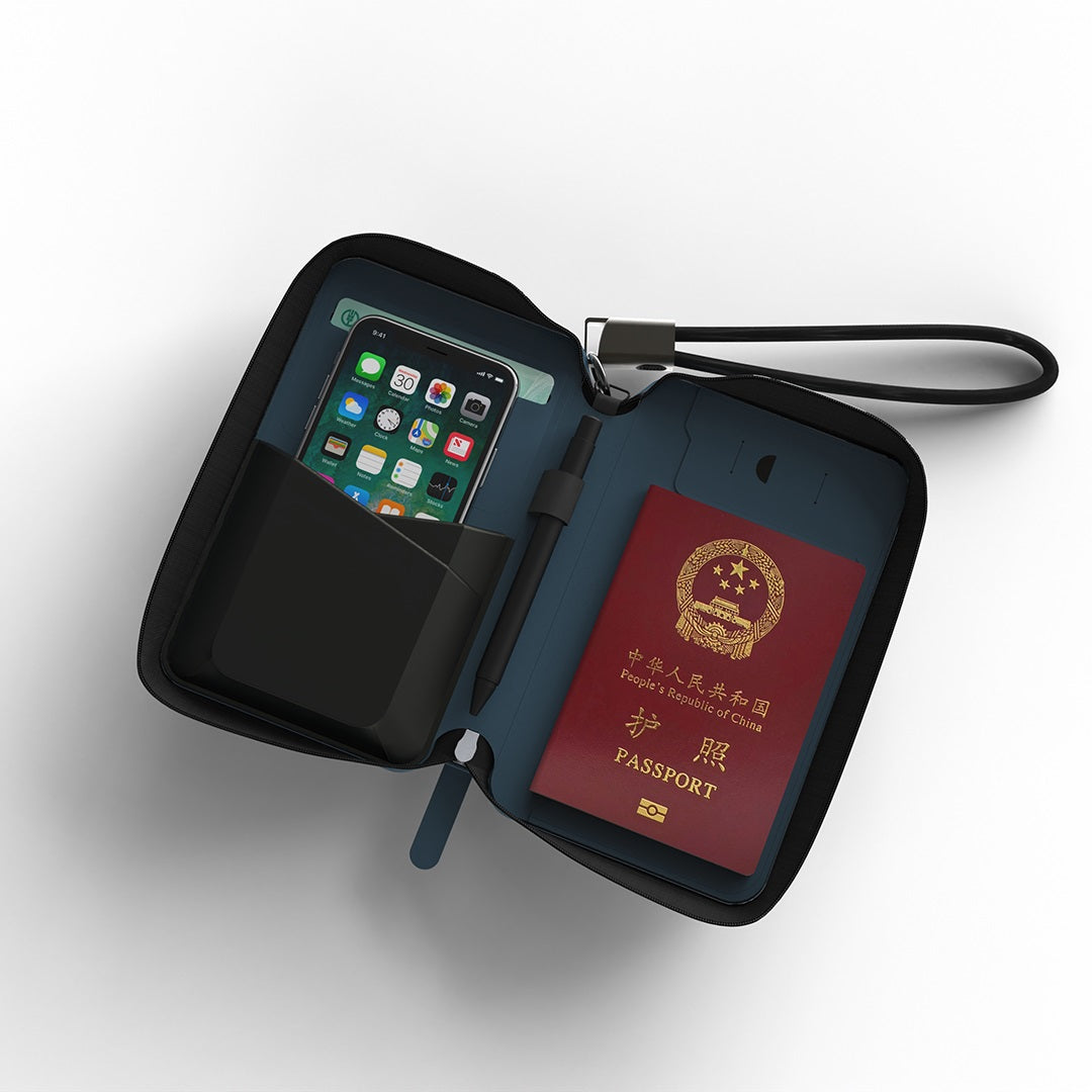Travi Wallet — Sleek PU Leather Travel Case