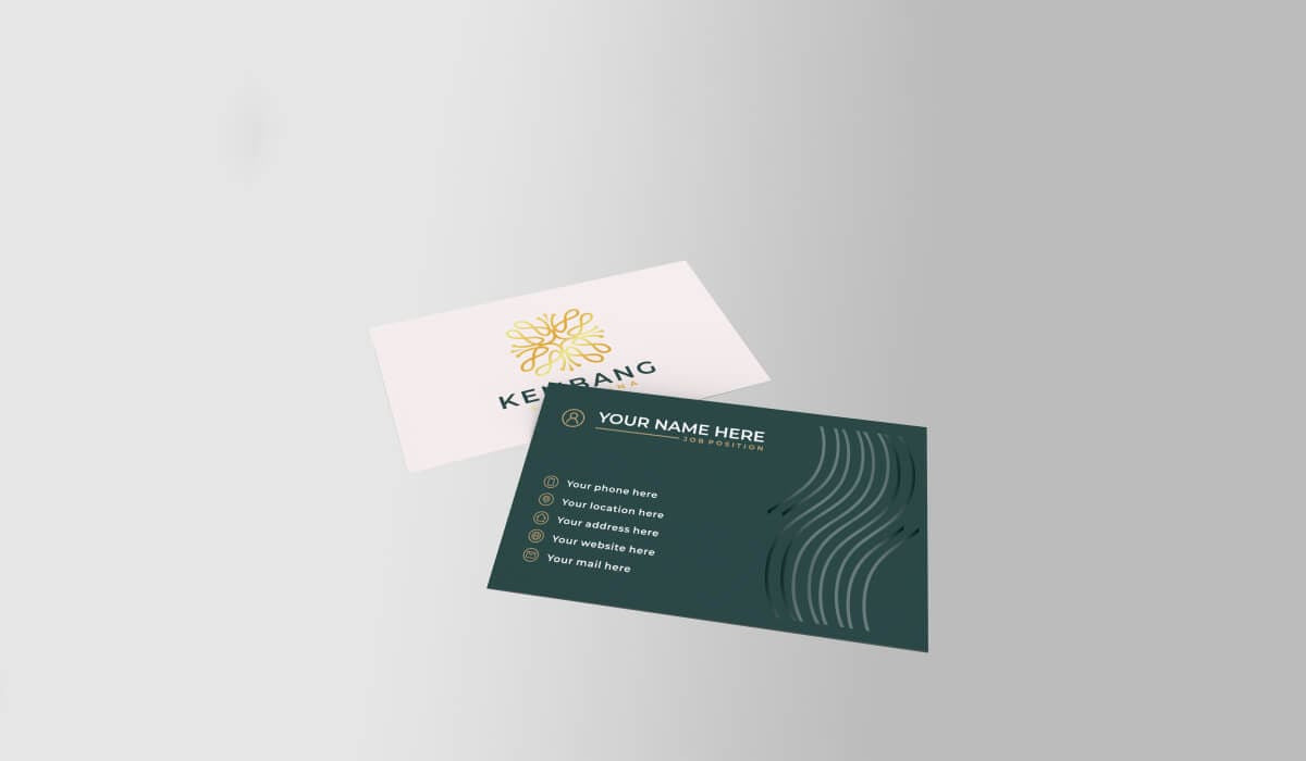 1000 Business Cards Gold Foil Spot UV Matt Lamination 400gsm