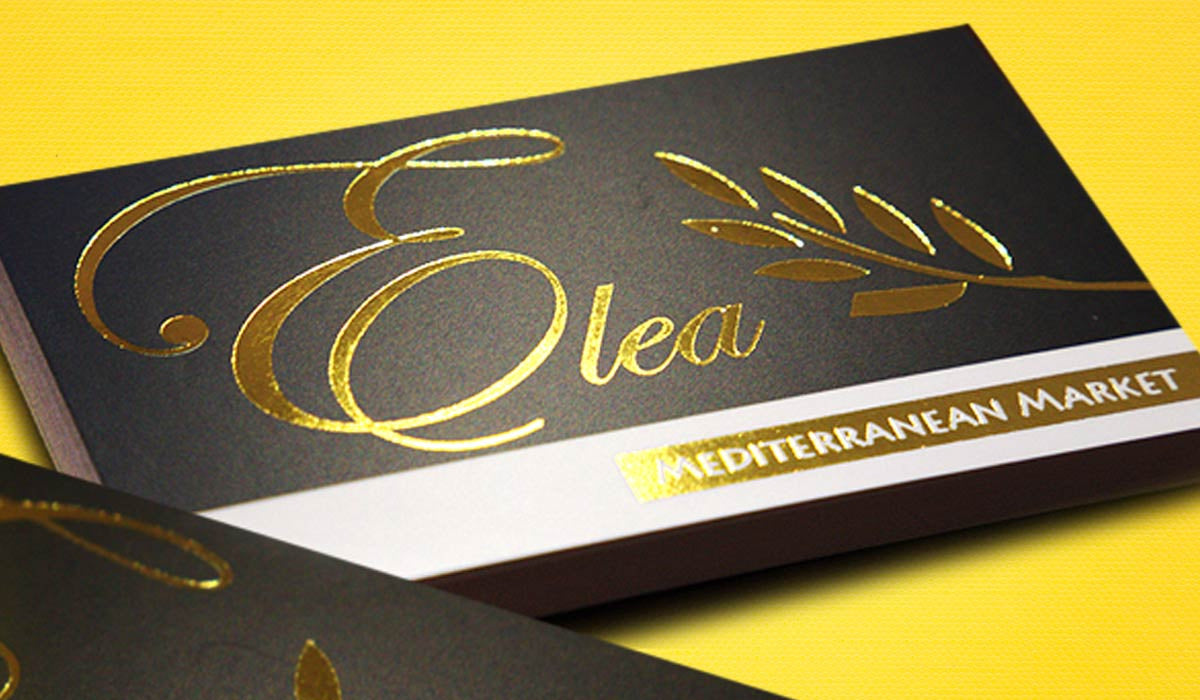 1000 Business Cards, Matt Laminated, Gold Foil - additional product view