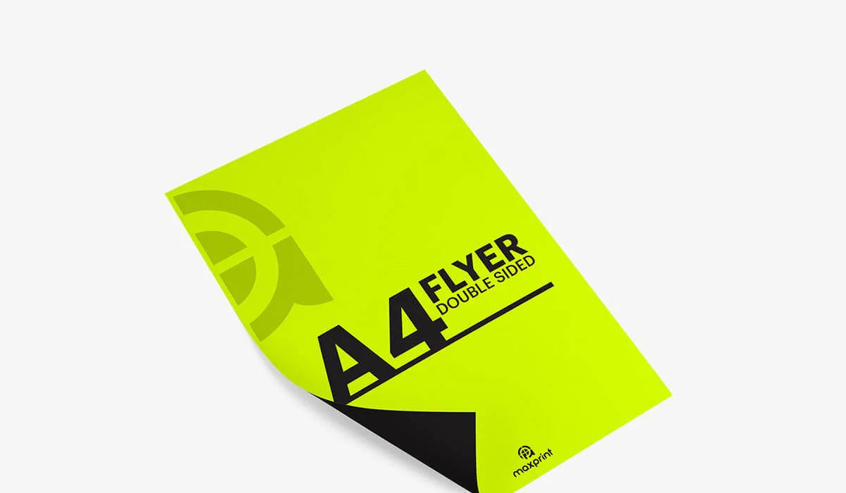 Flyers A4 Real Size (297 × 210 mm), 100 GSM Wood Free, 2 Sides