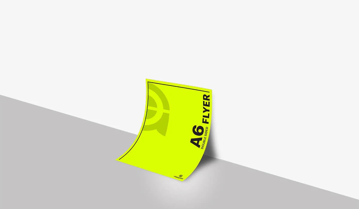 Flyers A6 Real Size (148.5 × 105 mm), 100 GSM Wood Free, 2 Sides