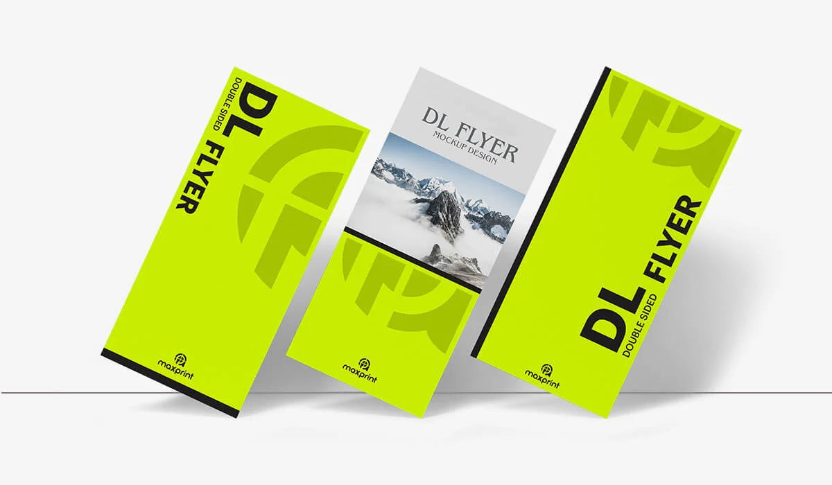 Flyers DL (96.7 × 200 mm), 115 GSM Glossy, 2 Sides