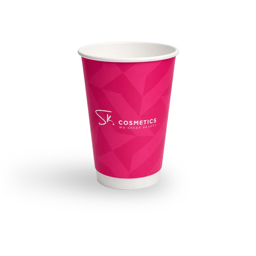 12 oz double wall paper cup custom printed with your logo — MaxPrint Dubai