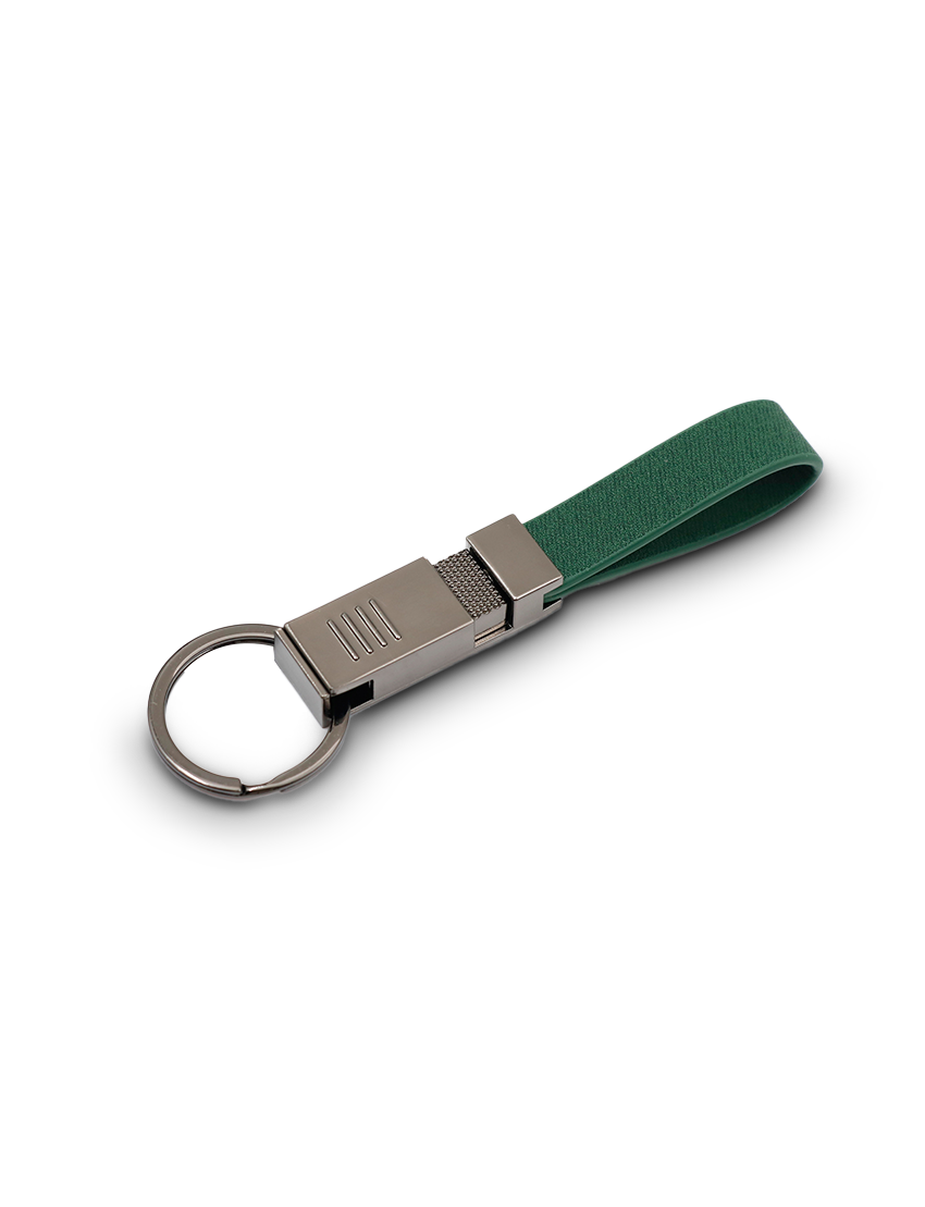 Chic Keychain — Innovative Slide-Down Keyholder in PU and Gunblack Metal