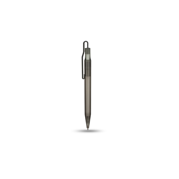 Plastic Pen Black — Sleek Push-Type Ballpen