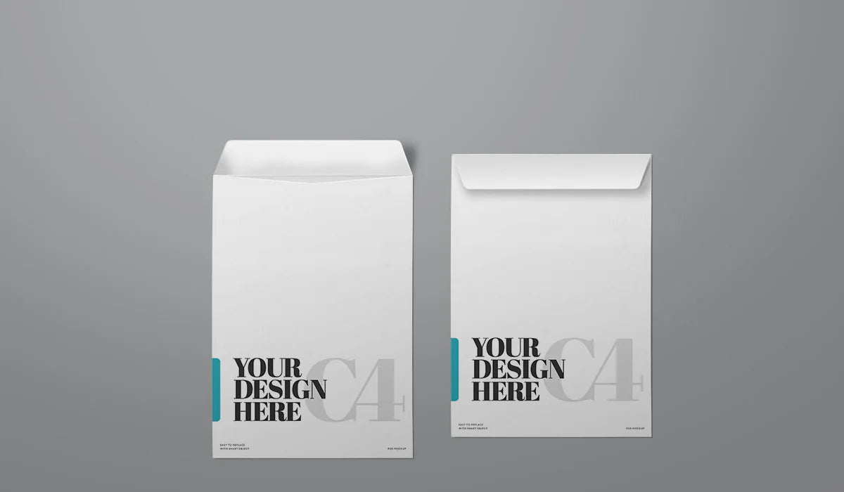 200 Envelopes A4, Wood Free 100 GSM, 1 Color Printing 1 Side