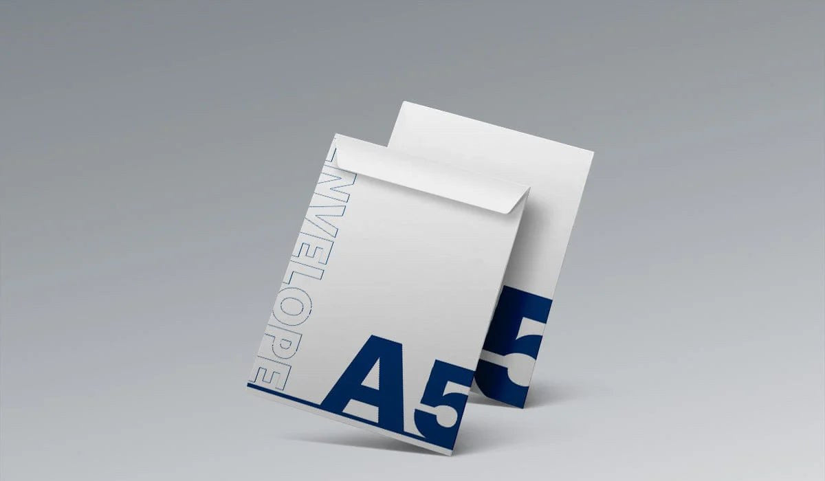 200 Envelopes A5, Wood Free 100 GSM, 1 Color Printing 1 Side