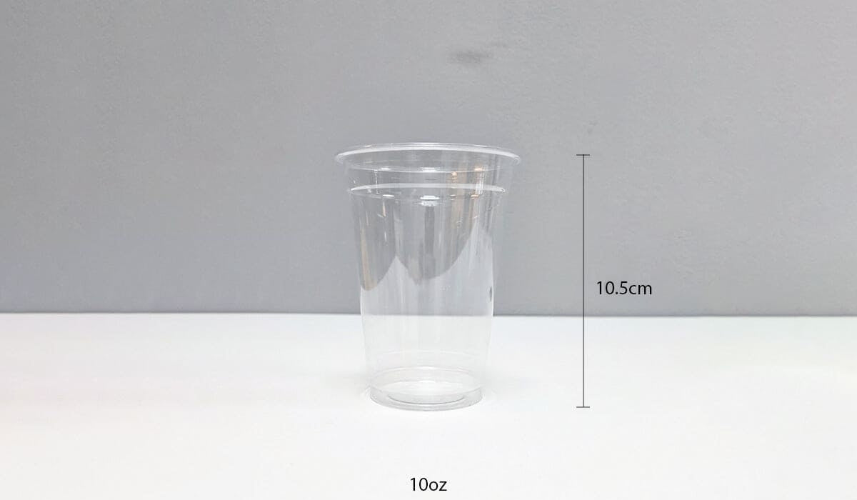 10oz Flat Plastic Cups with Lids with Printing