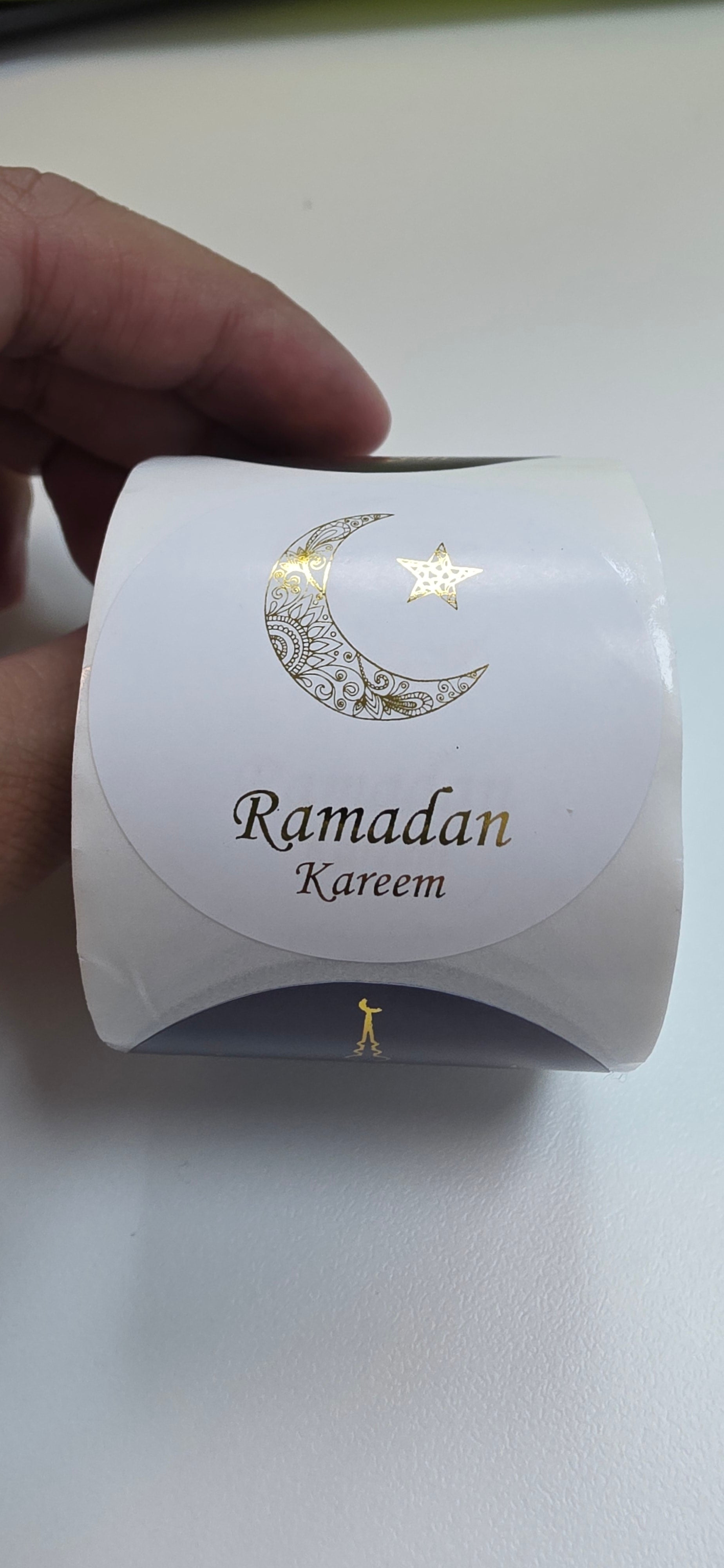 Ramadan Stickers with Gold Foil