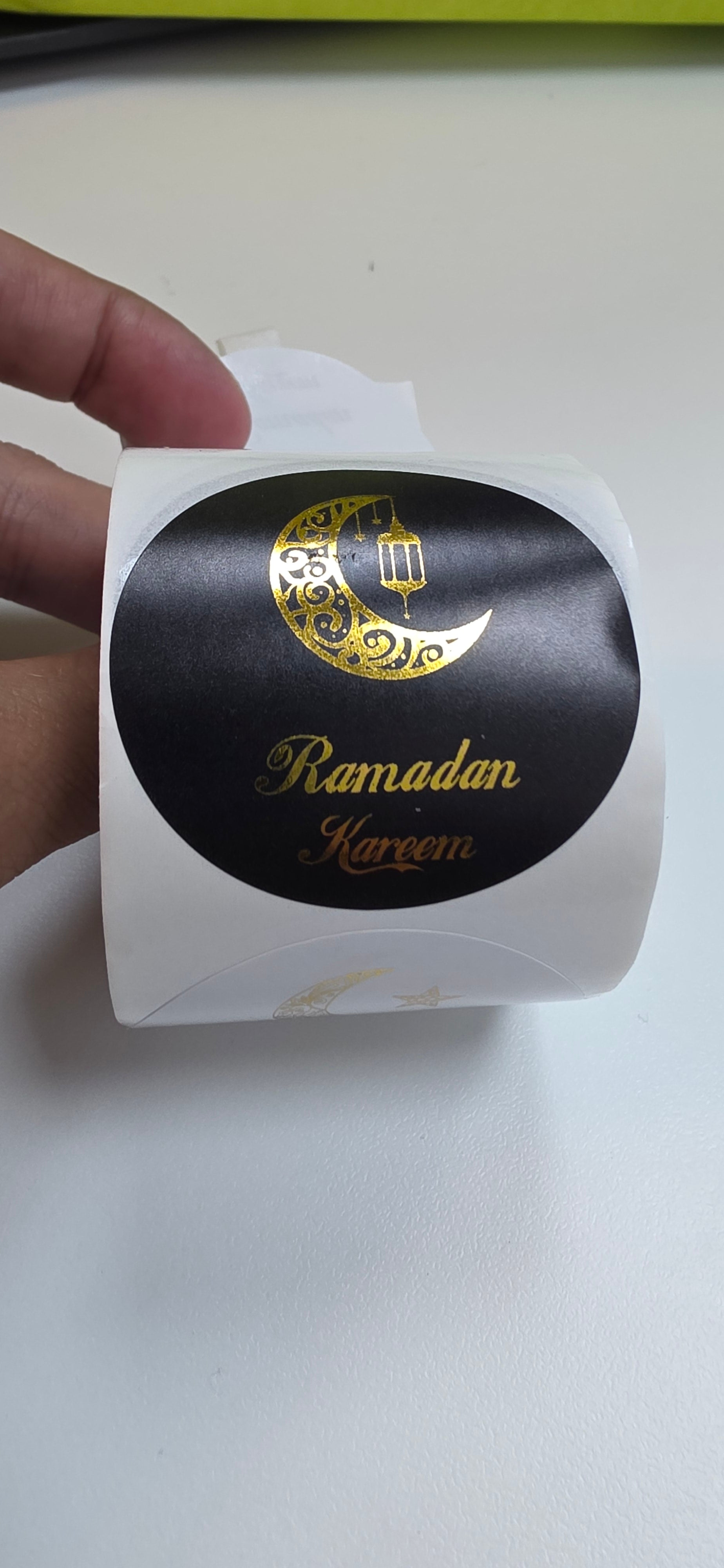 Ramadan Stickers with Gold Foil