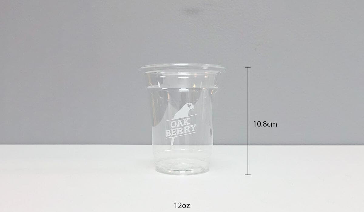 20oz Flat Plastic Cups with Lids with Printing