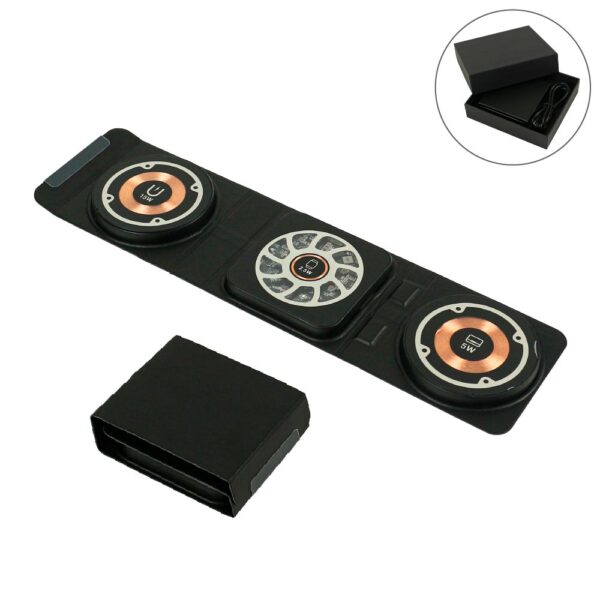 50 3-in-1 Foldable Wireless Charger for Mobile, iWatch and Earbuds