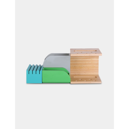 E-Cube — Eco-Friendly Bamboo Desktop Organizer