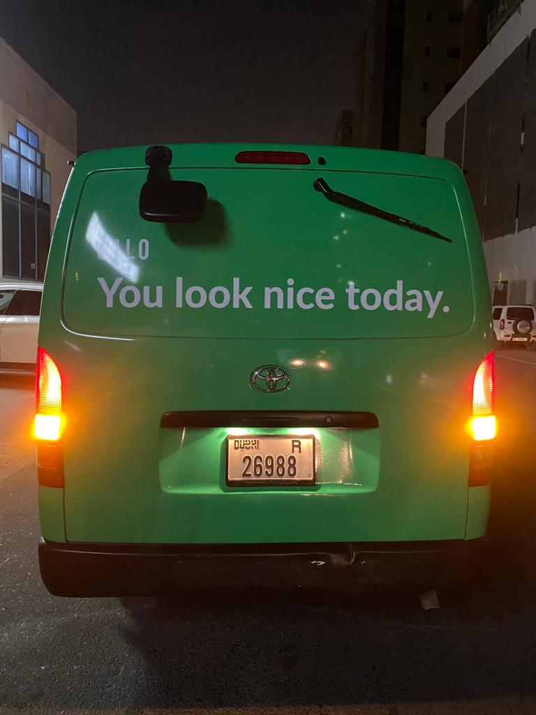 1 Van Vehicle Branding – Full Van Coverage with Semi-Curve Sticker, UV Lamination
