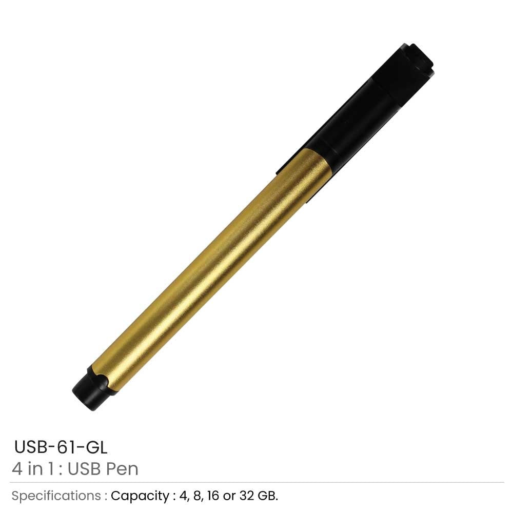 4 in 1 Multi-Functional Pen USB