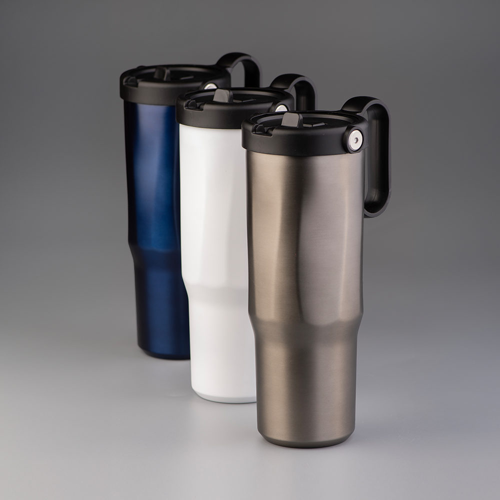 EXPLORER Powder Coating — Versatile 900ml Recycled Stainless Steel Mug