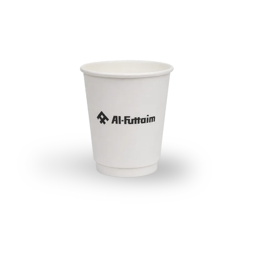 6.5 oz double wall paper cup custom printed with your logo — MaxPrint Dubai