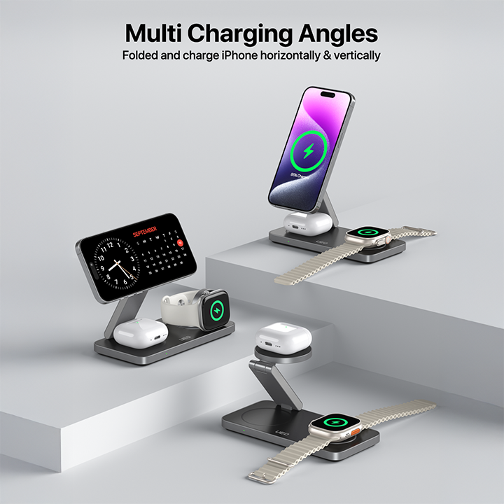 Foldy — Compact 3-in-1 MagSafe Charger
