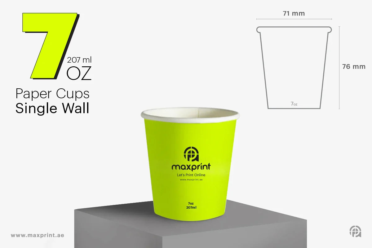 6.5oz single wall paper cups bulk wholesale Dubai