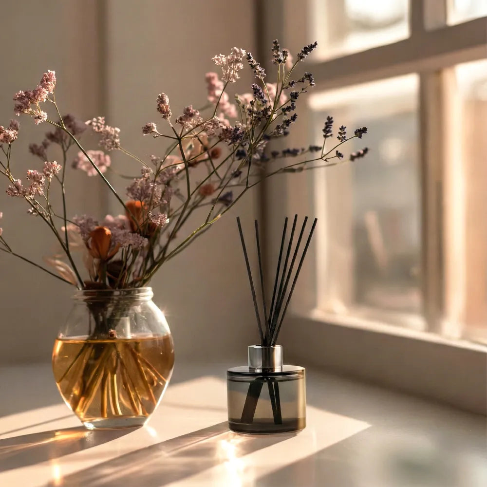 Aroma Reed Diffuser with Kashmir Wood Scent 100ml & 6 Pcs Sticks