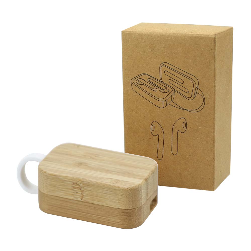 BT Earbuds with Bamboo Case