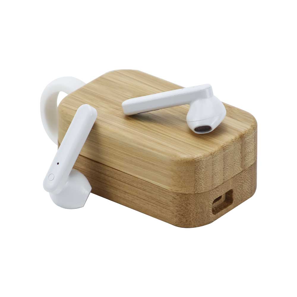 BT Earbuds with Bamboo Case