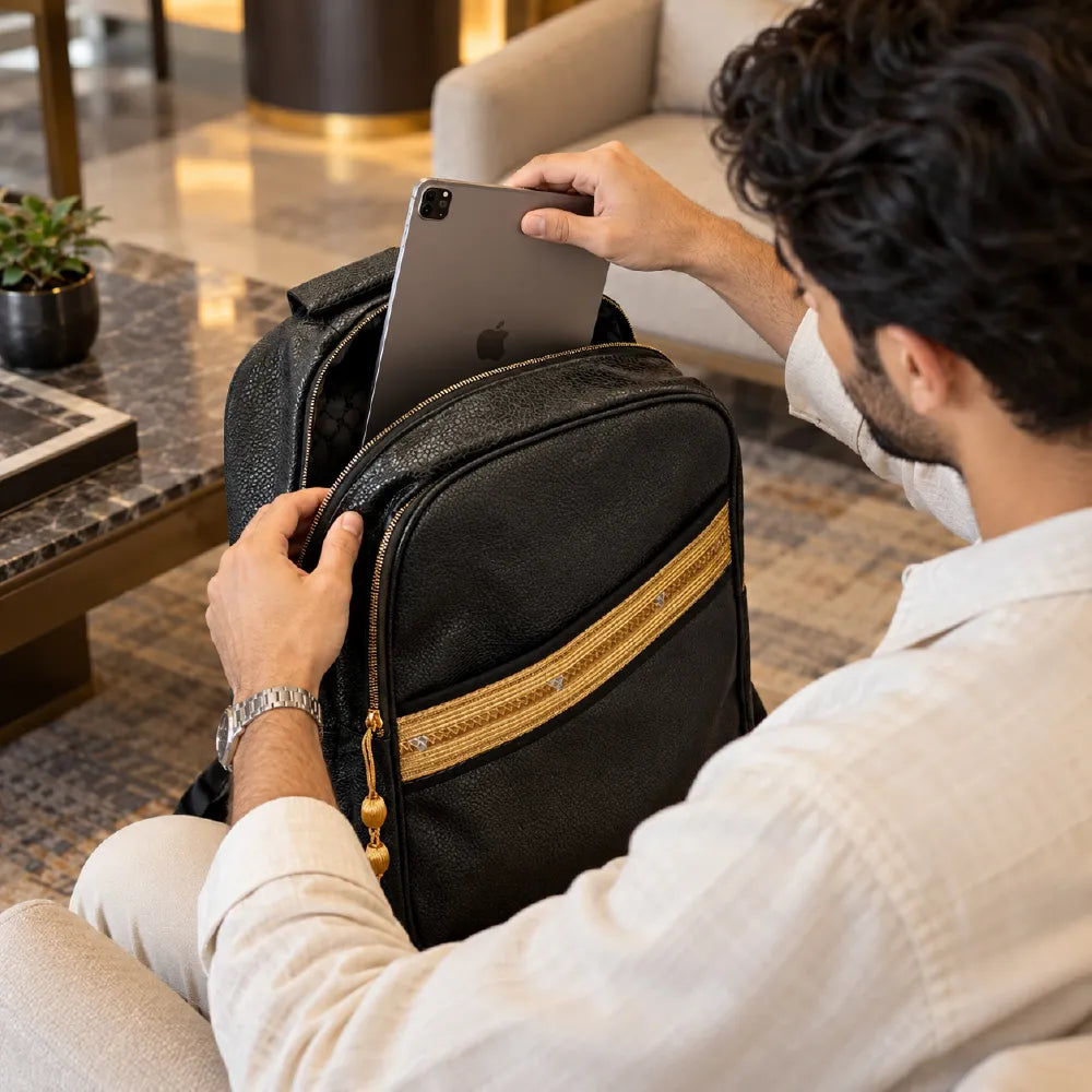 Bisht design backpack sample view