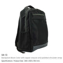 20 Backpacks in Black 1680D Polyester Material