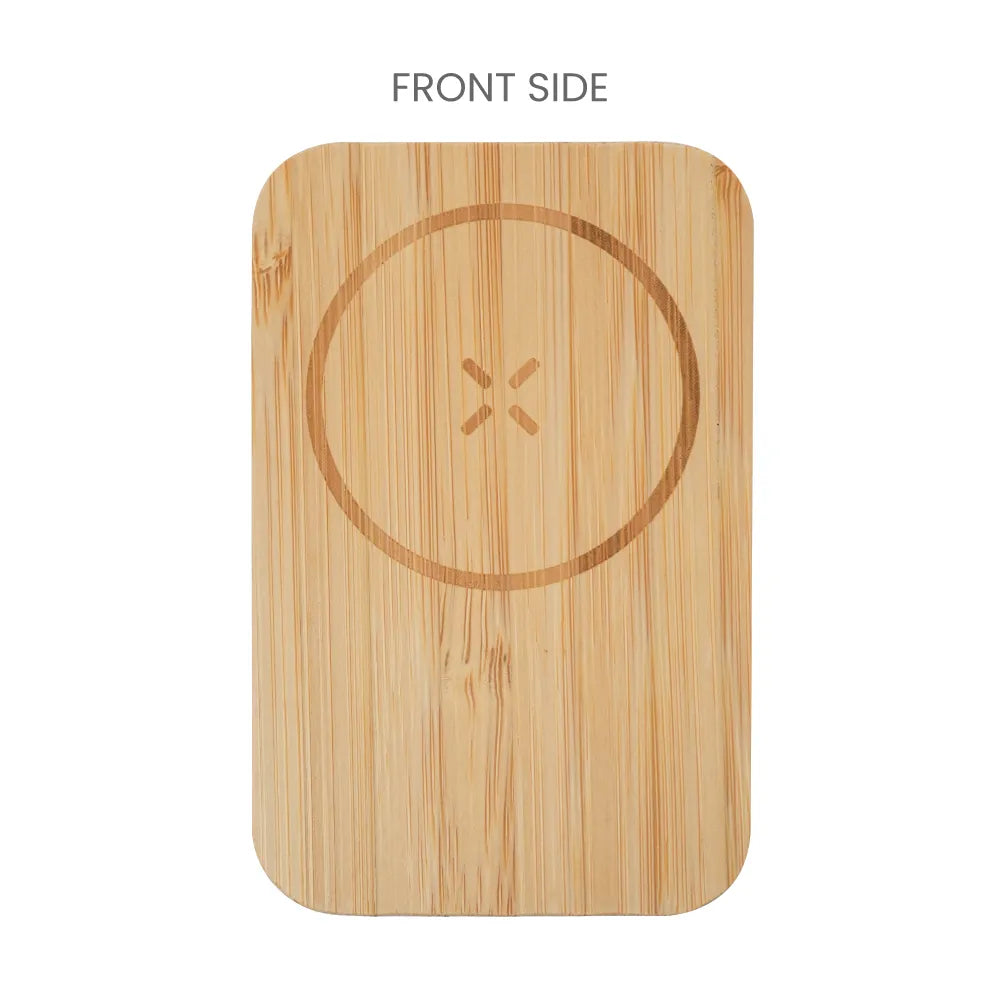 Bamboo Wireless Car Charger 15W Fast Charging & Type C
