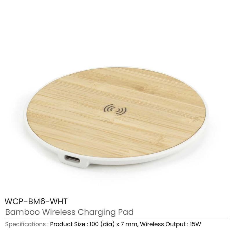 100 Bamboo Wireless Charging Pads