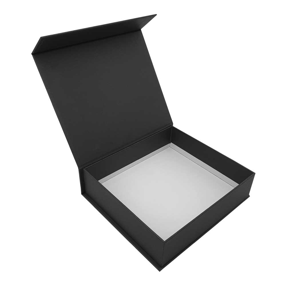 Black Packaging Box with Magnetic Flap