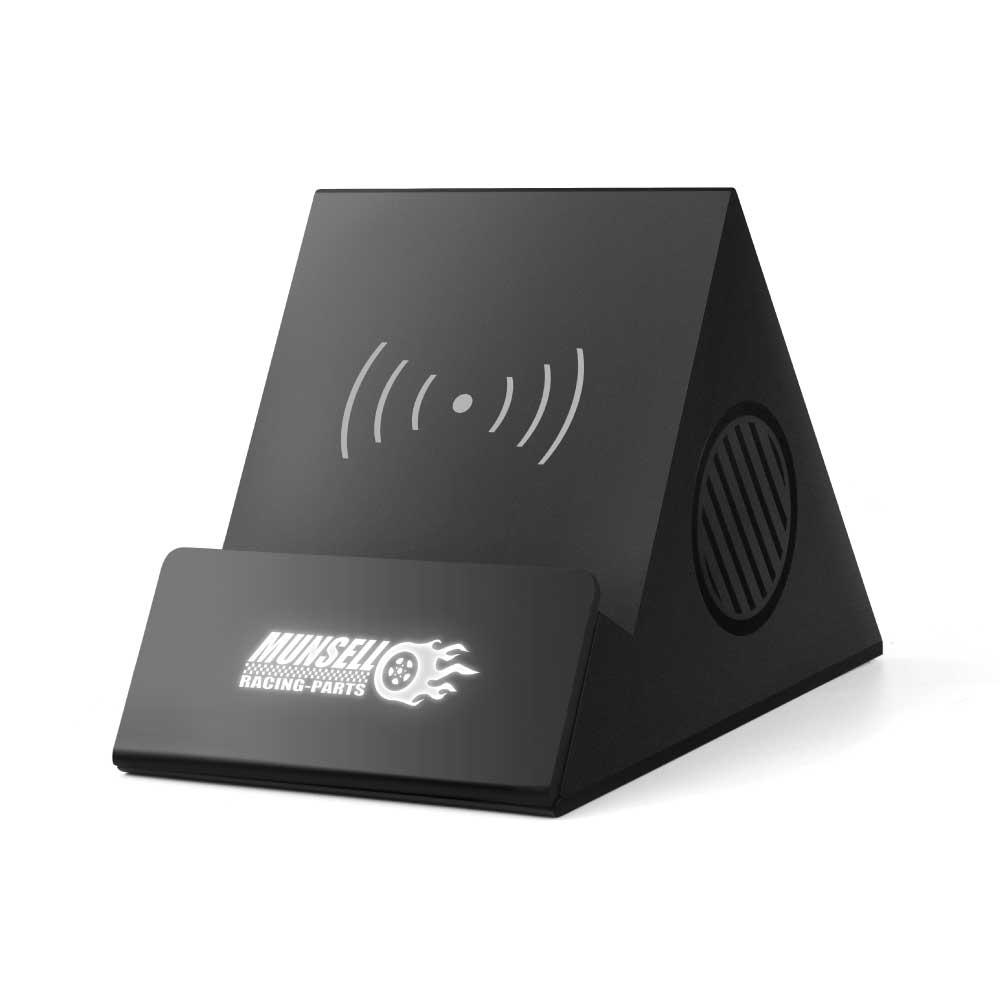 Bluetooth Speaker with Wireless Charger