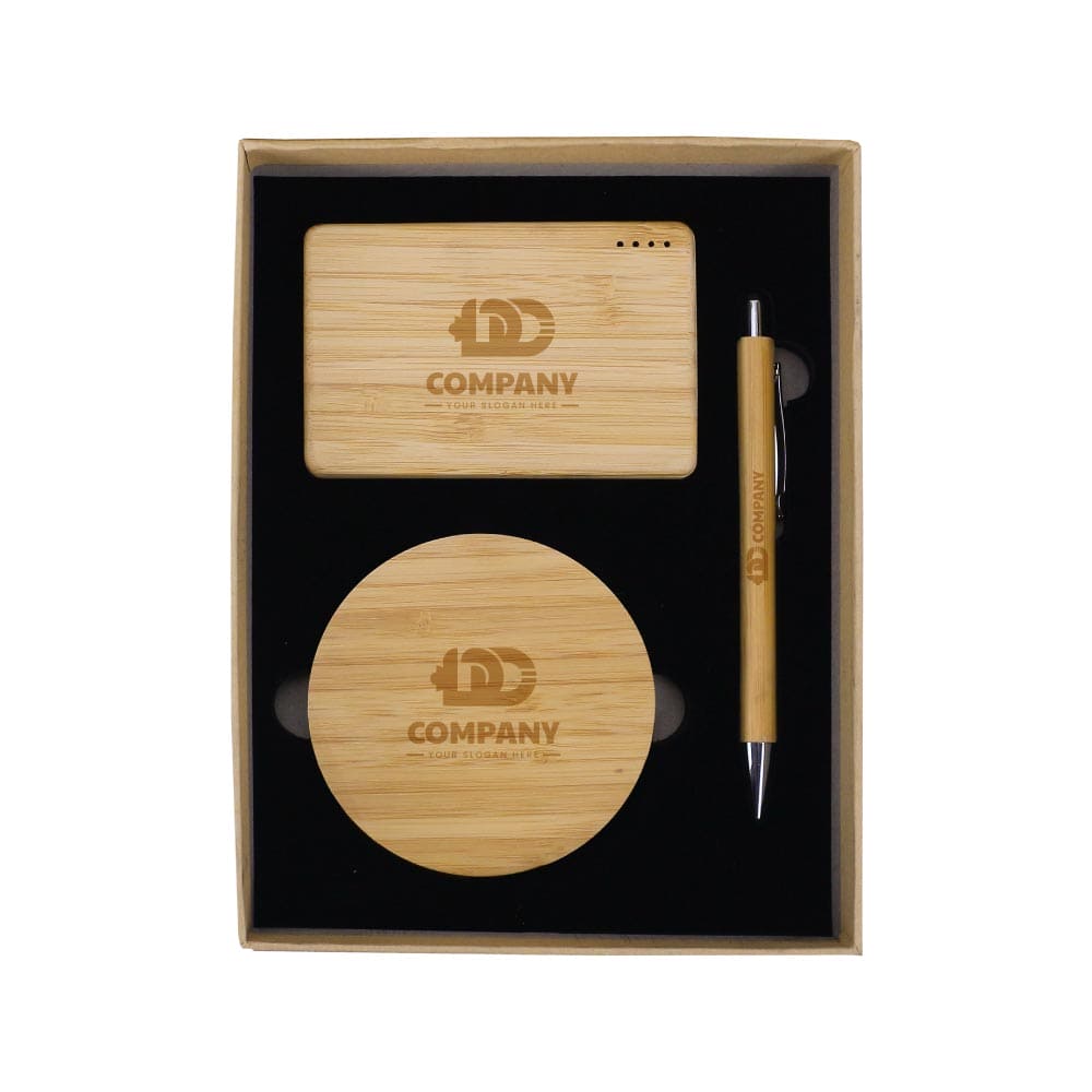 50 Bamboo Tech Gift Sets in Kraft Gift Box