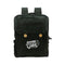 30 Black Cotton Backpack with Zipper Closure