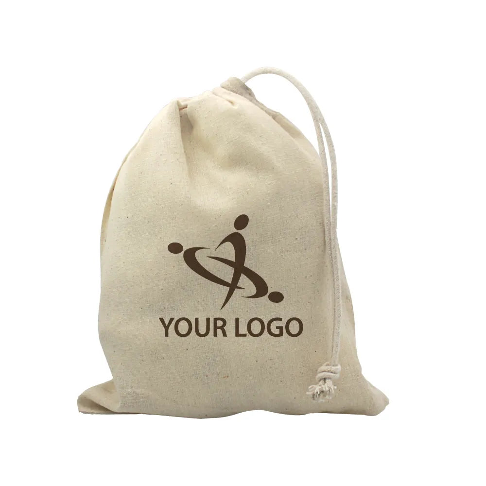 Cotton Pouch Bags with Drawstring