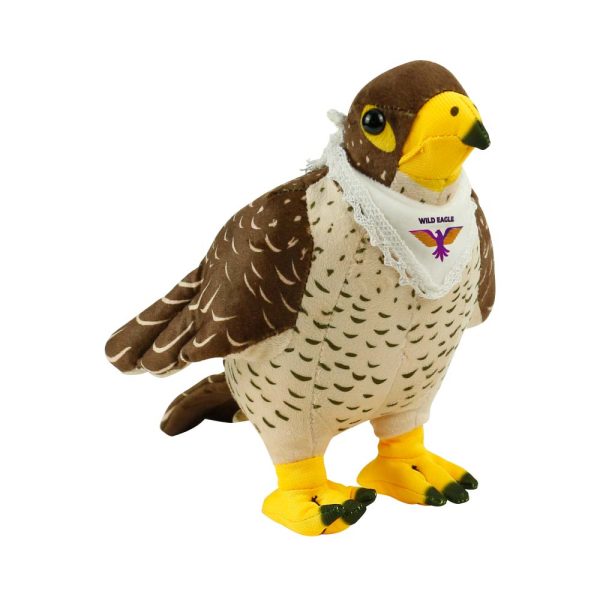 50 Falcon Plush Toys with White Scarf for Branding 22 cm