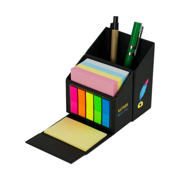 50 Foldable Memo Pad Sets with Stationery and Pen Holder