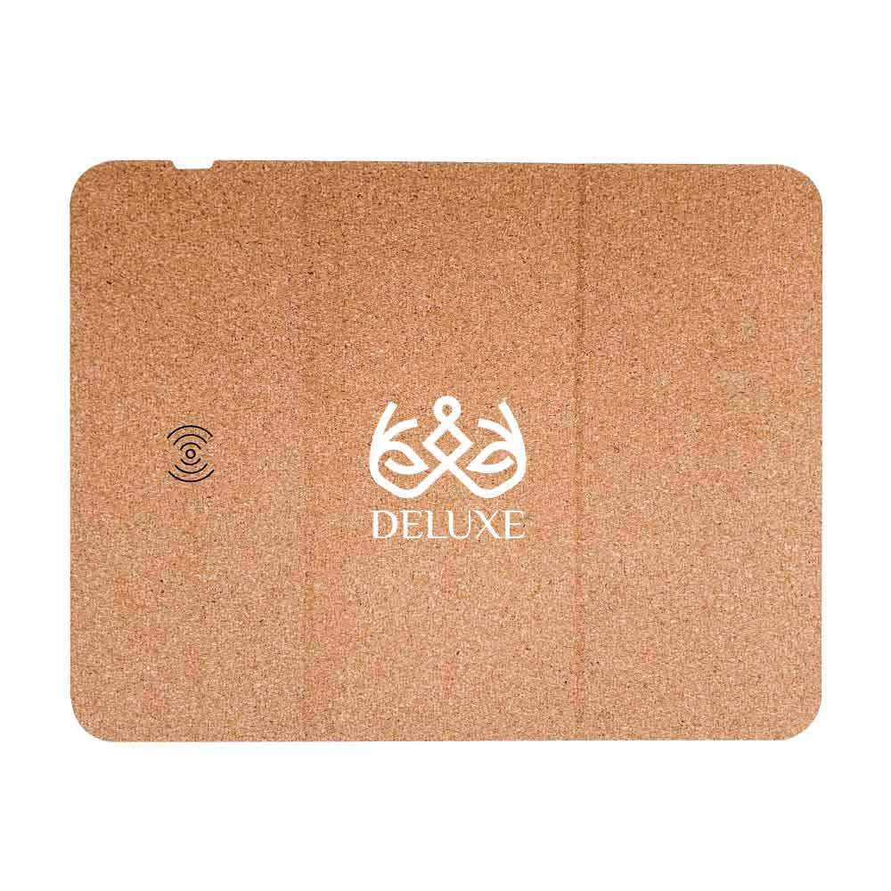 Cork Foldable Mousepads with 15W Wireless Charging Type-C