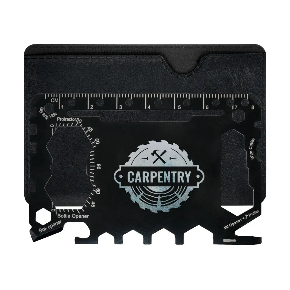Multi-functional Tool Card in PU Leather Pouch