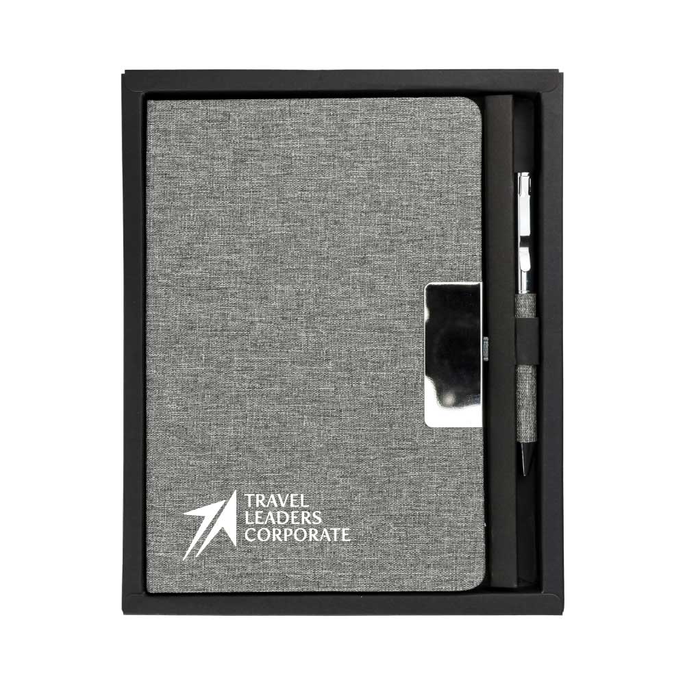 50 Promotional RPET Gift Sets with Black Cardboard Gift Box