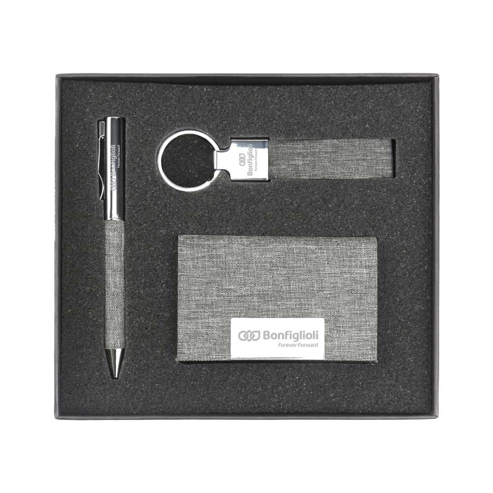 50 Promotional RPET Gift Sets with Black Cardboard Gift Box