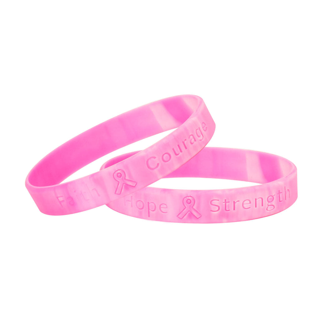 Breast Cancer Awareness Wristbands with Logo