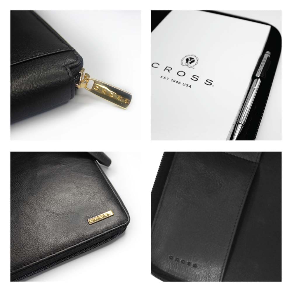 50 CROSS A5 Zip Writing Folder with Agenda Pen Gift Sets