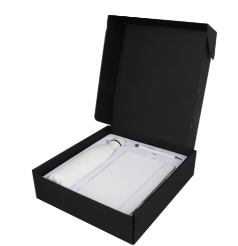 LAUTA - Giftology Set of Stainless Bottle, Notebook and Pen - White