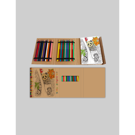 Colouring Book — Tri-Fold Kraft Coloring Kit