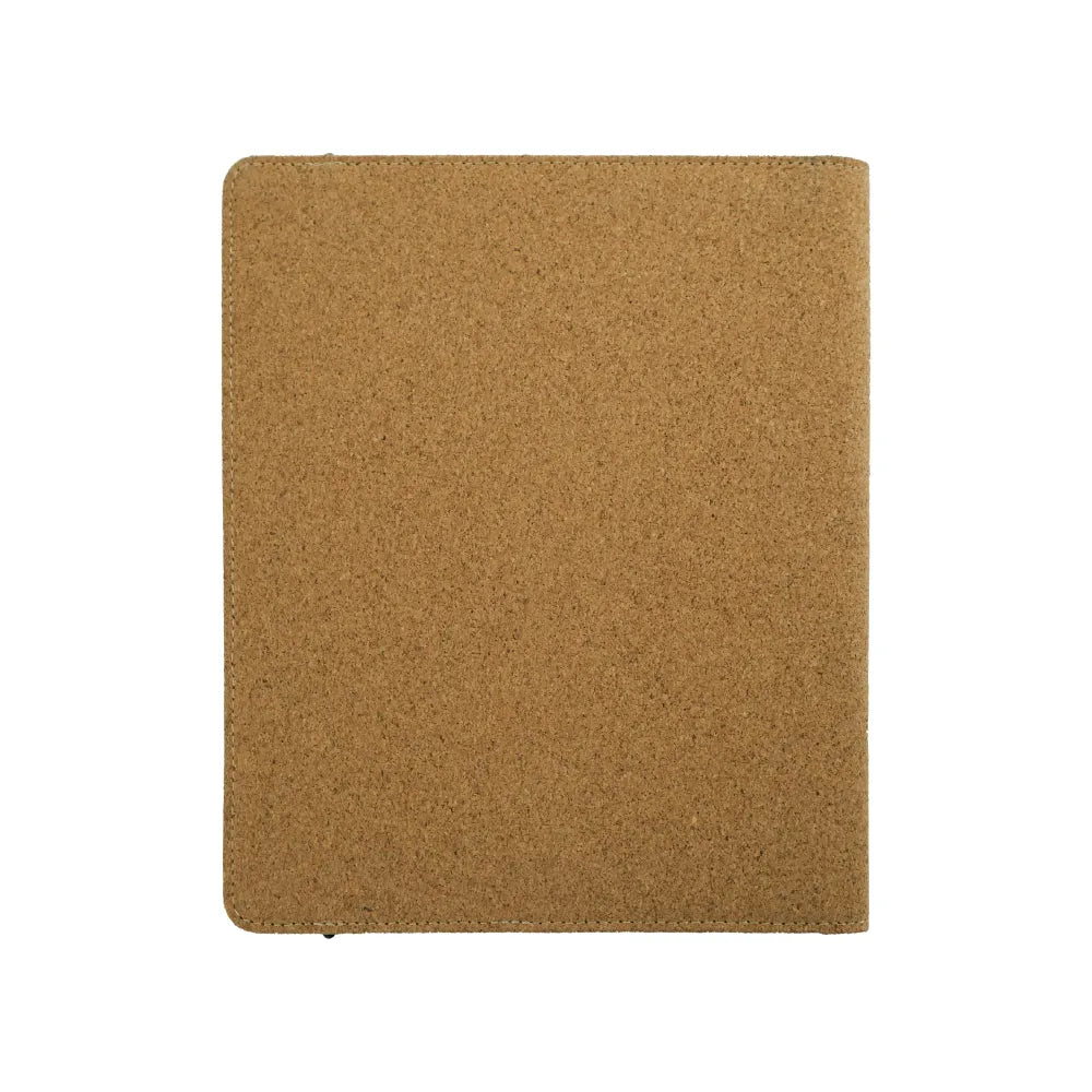 Cork Cover Folder B5 Size with Notepad, Pen and Sticky Notes